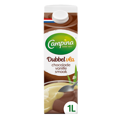 Dubbelvla chocola vanille