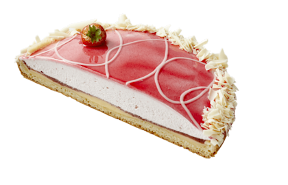 Aardbeienbavaroisevlaai half Fairtrade - PLUS