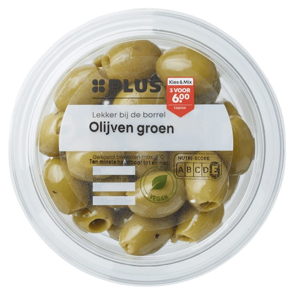 PLUS Groene olijven