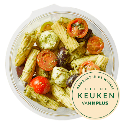 Pasta salade pesto mozzarella