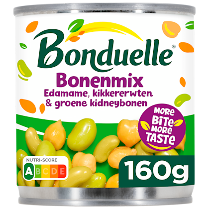 Bonenmix edame en kikkerwerten