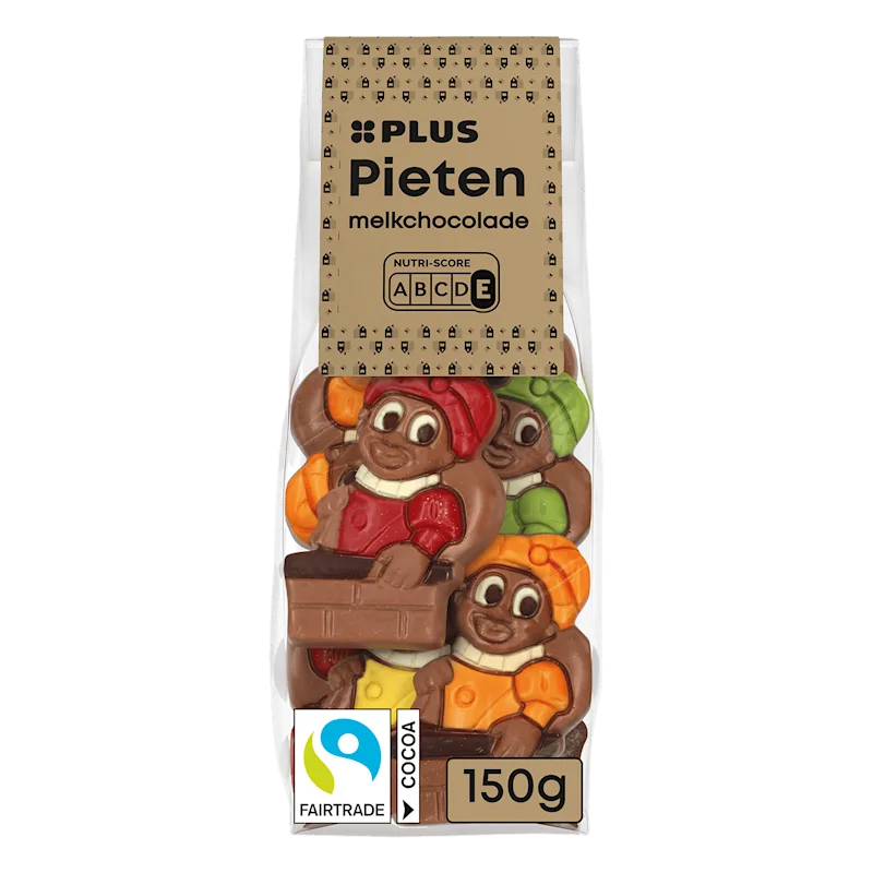 PLUS Pieten kopjes chocolade Fairtrade