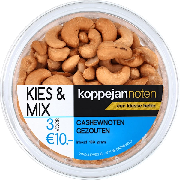 Koppejan Cashewnoten gezouten