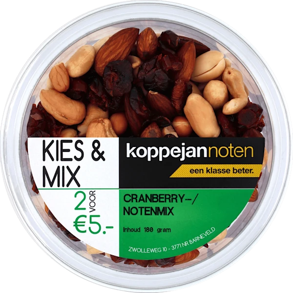 Koppejan Cranberry-/notenmix