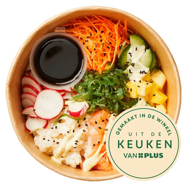 Uit de keuken van Poké bowl zalm