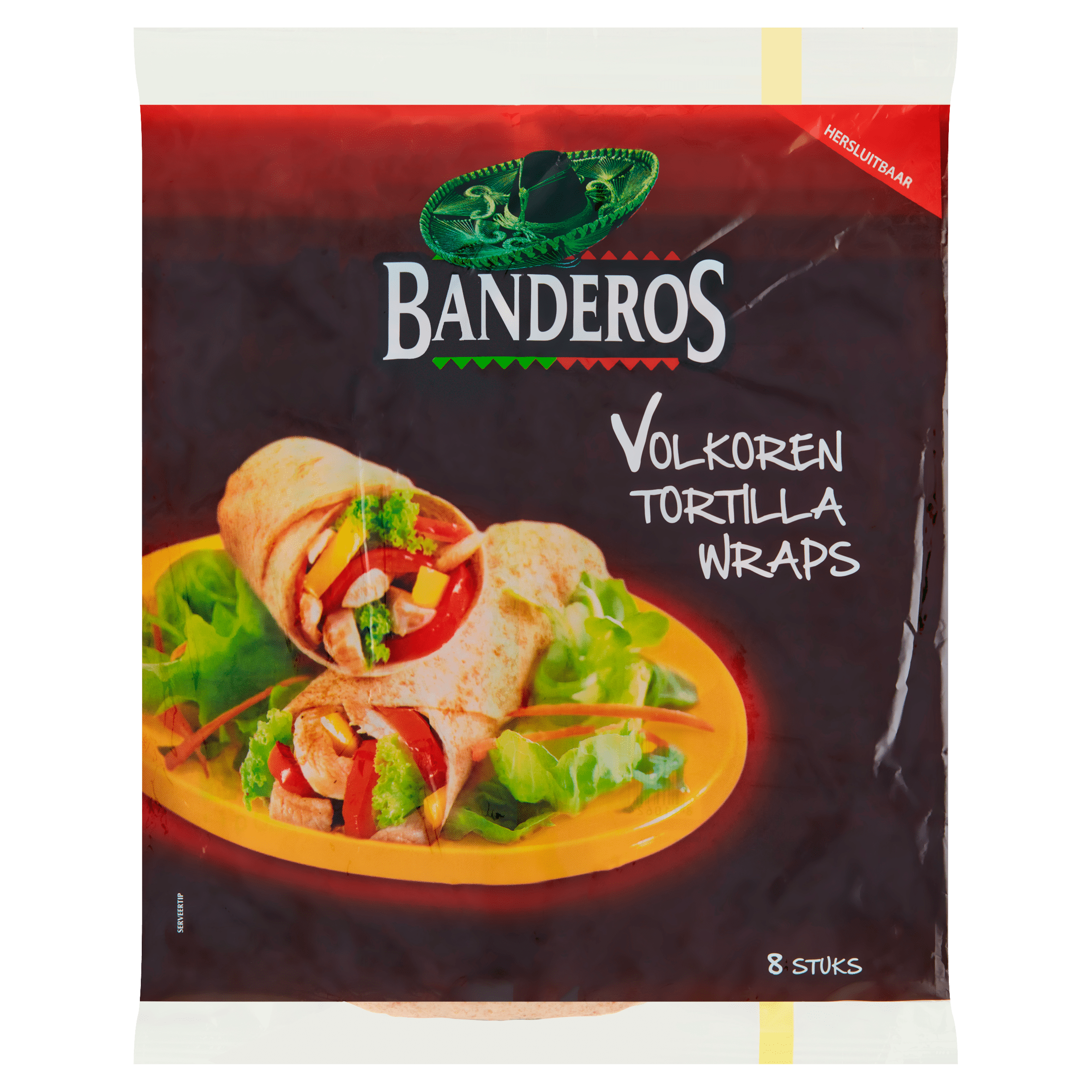 Banderos Tortilla wraps volkoren Per Zak 320 gram (per kilo €3.75) PLUS