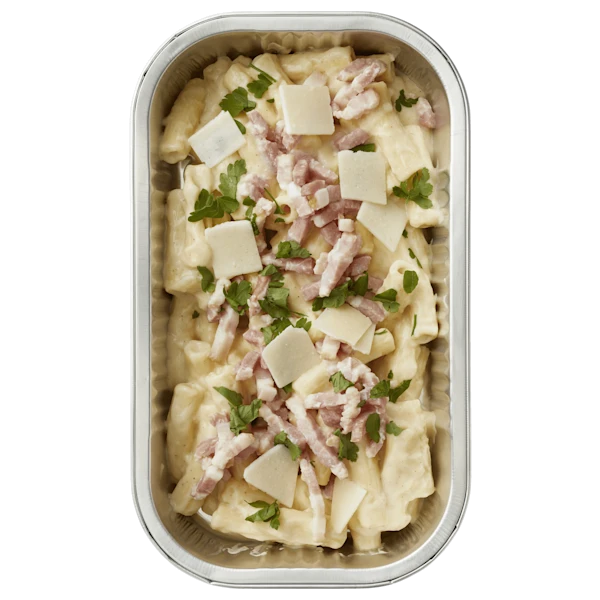 Uit de keuken van PLUS Rigatoni Carbonara