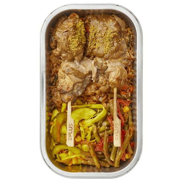 Uit de keuken van PLUS Nasi Goreng kipsaté boontjes
