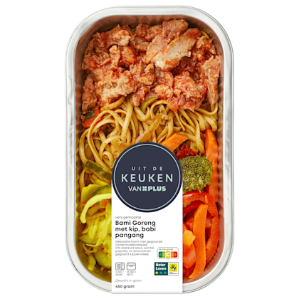 Bami Goreng met babi pangang