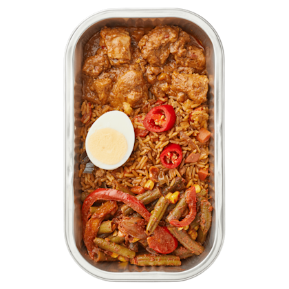 Nasi Goreng kipsaté boontjes ei