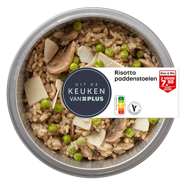 Uit de keuken van PLUS Risotto paddenstoelen