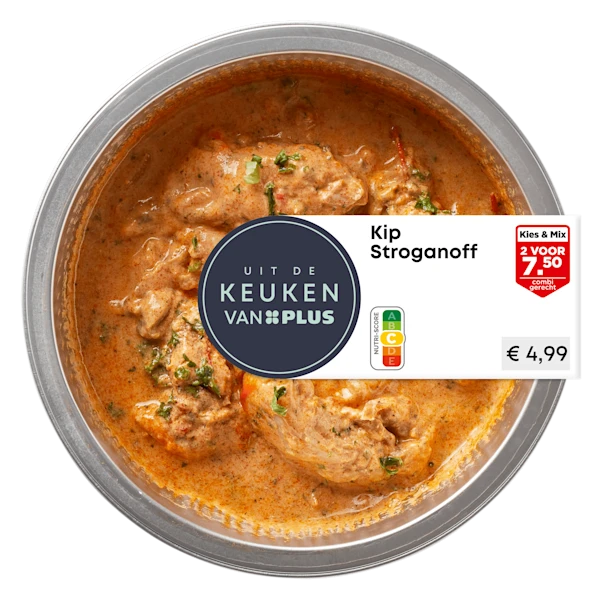 Uit de keuken van PLUS Kip Stroganoff