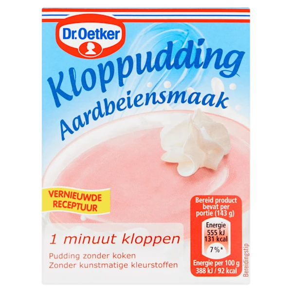 Dr. Oetker Kloppudding aardbeiensmaak
