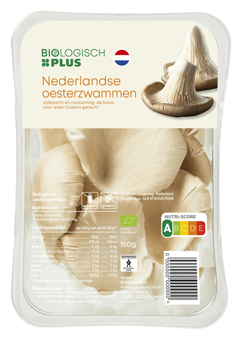 Biologisch PLUS Oesterzwammen