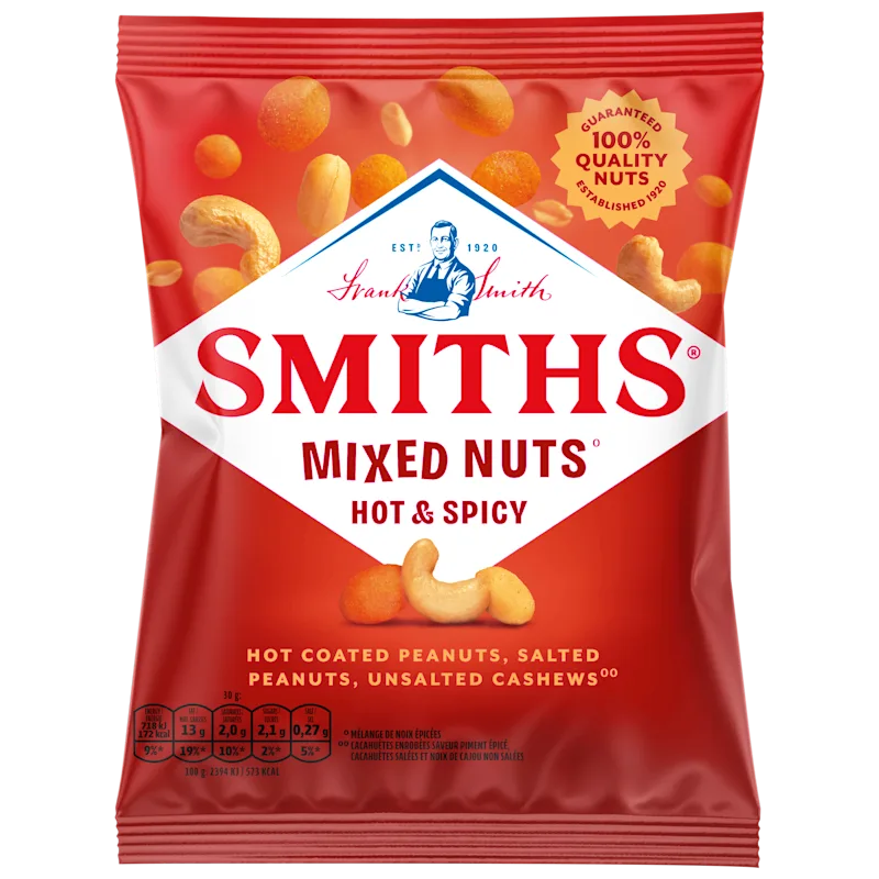 Smiths Nuts Hot & Spicy Mixed