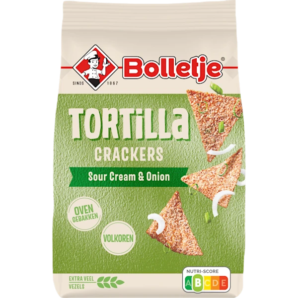 Bolletje Tortilla Crackers Sour Cream Onion