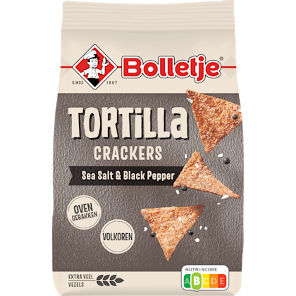 Tortilla Crackers Sea Salt Black Pepp. - PLUS