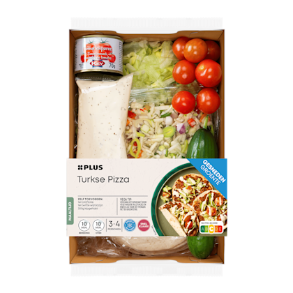 Gesneden verspakket Turkse pizza - PLUS