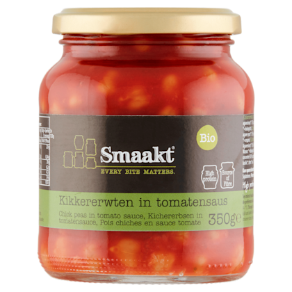 Kikkererwten tomatensaus bio