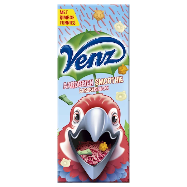 Venz Rimboe Aardbeiensmoothie hagelslag