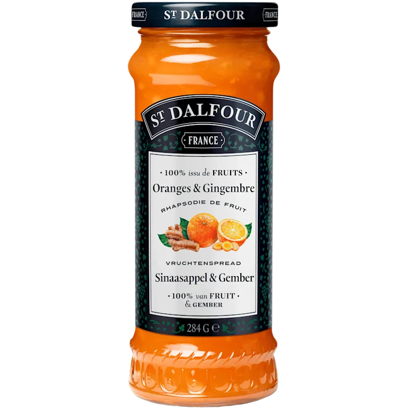 St.Dalfour Vruchtenspread sinaasappel/gember