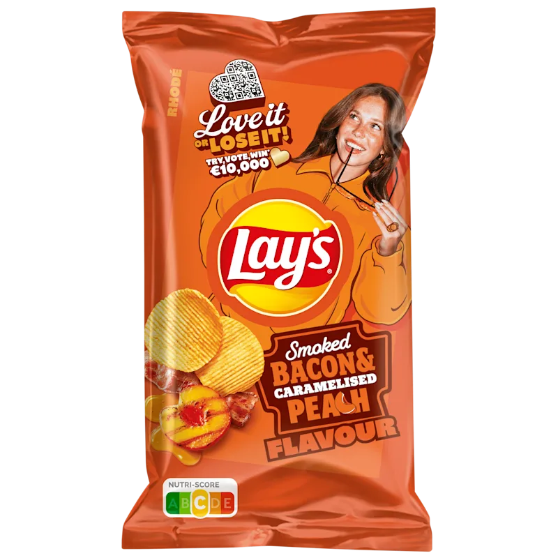 Lays Max Ribbel Chips Smoked Bacon Caramel
