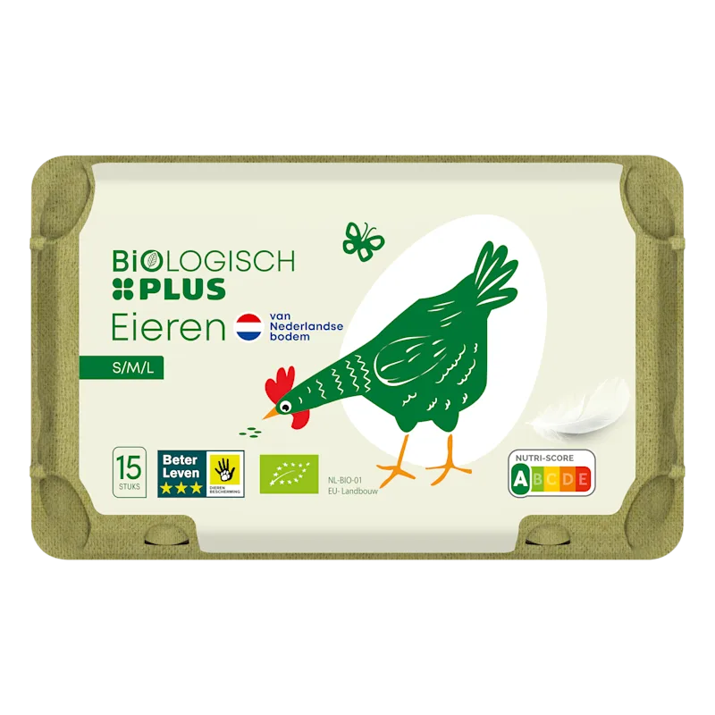 Biologisch PLUS Eieren 15st