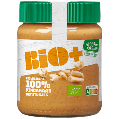 Pindakaas 100% crunchy - PLUS