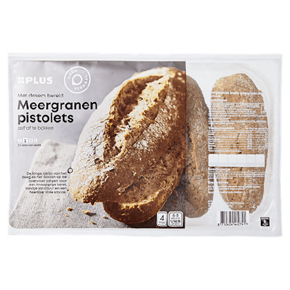 Meergranen pistolets met desem bereid
