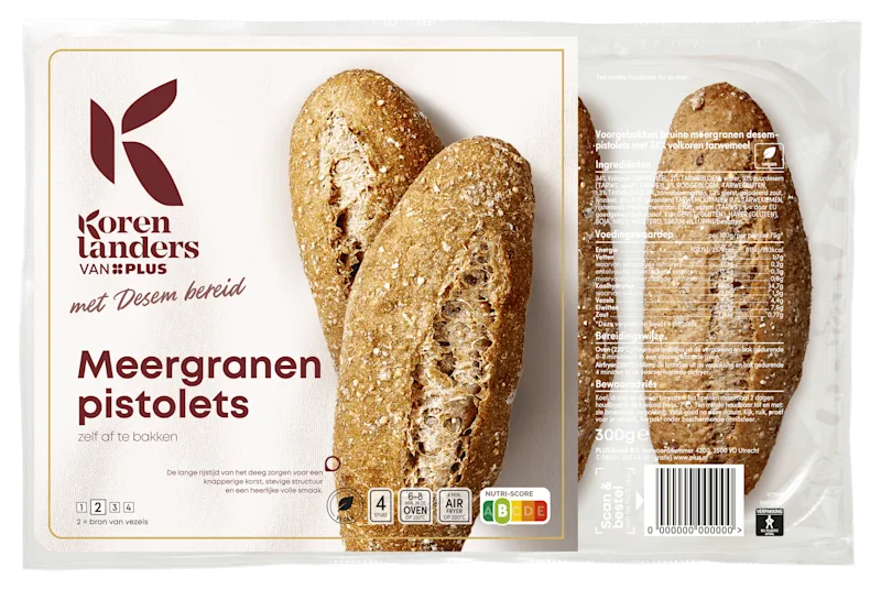 PLUS Korenlanders Meergranen pistolets met desem bereid