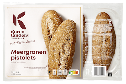 Meergranen pistolets met desem bereid