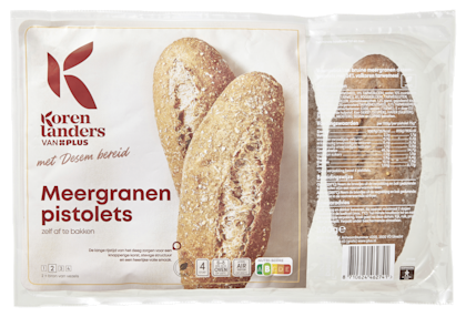 Meergranen pistolets met desem bereid