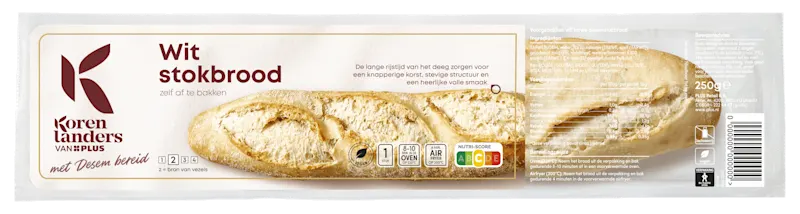 PLUS Korenlanders Wit stokbrood met desem bereid