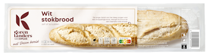 Wit stokbrood met desem bereid