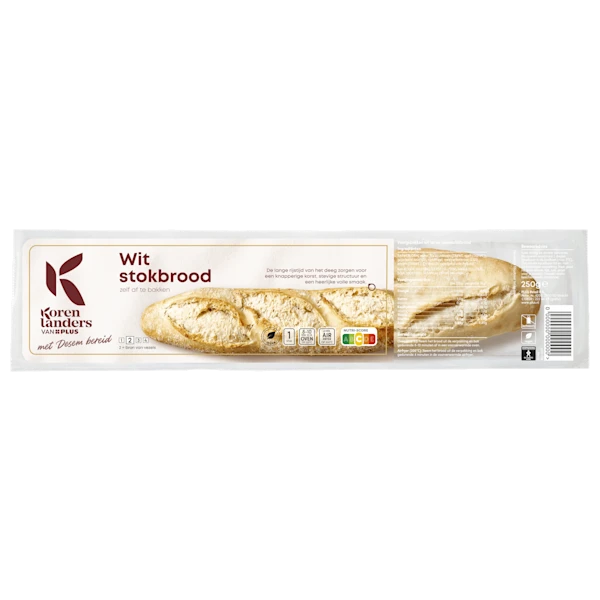 PLUS Korenlanders Wit stokbrood met desem bereid