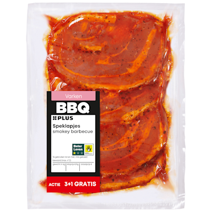 Speklapjes smokey barbecue - PLUS