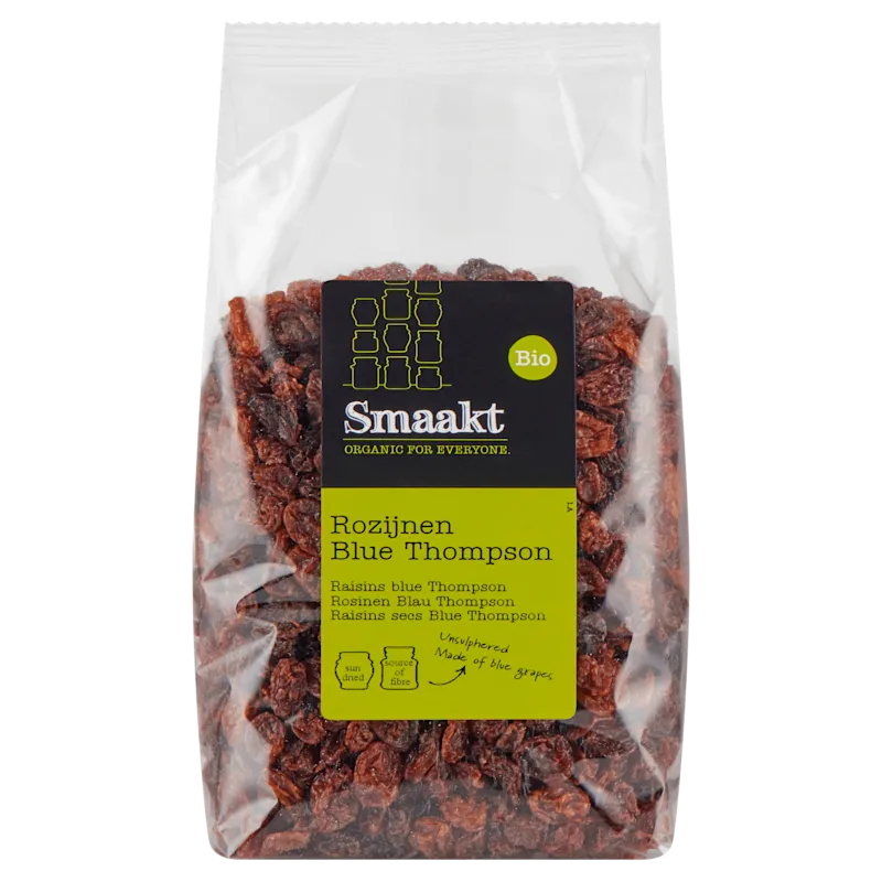 Smaakt Bio Rozijnen Blue Thompson 500 g