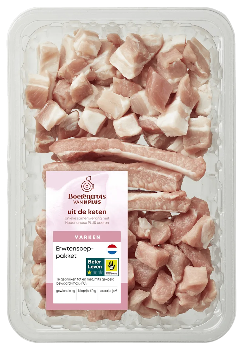 PLUS Boerentrots Erwtensoeppakket vlees