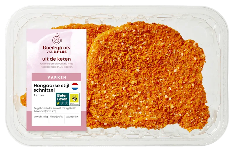 PLUS Boerentrots Schnitzel Hongaarse stijl 2st