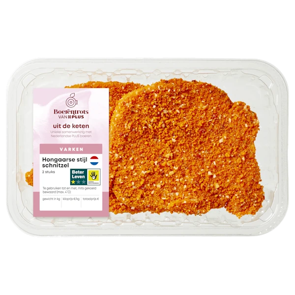 PLUS Boerentrots Schnitzel Hongaarse stijl 2st