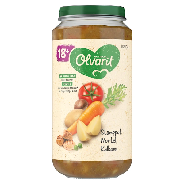 Olvarit 18+mnd Stamppot Wortel Kalkoen