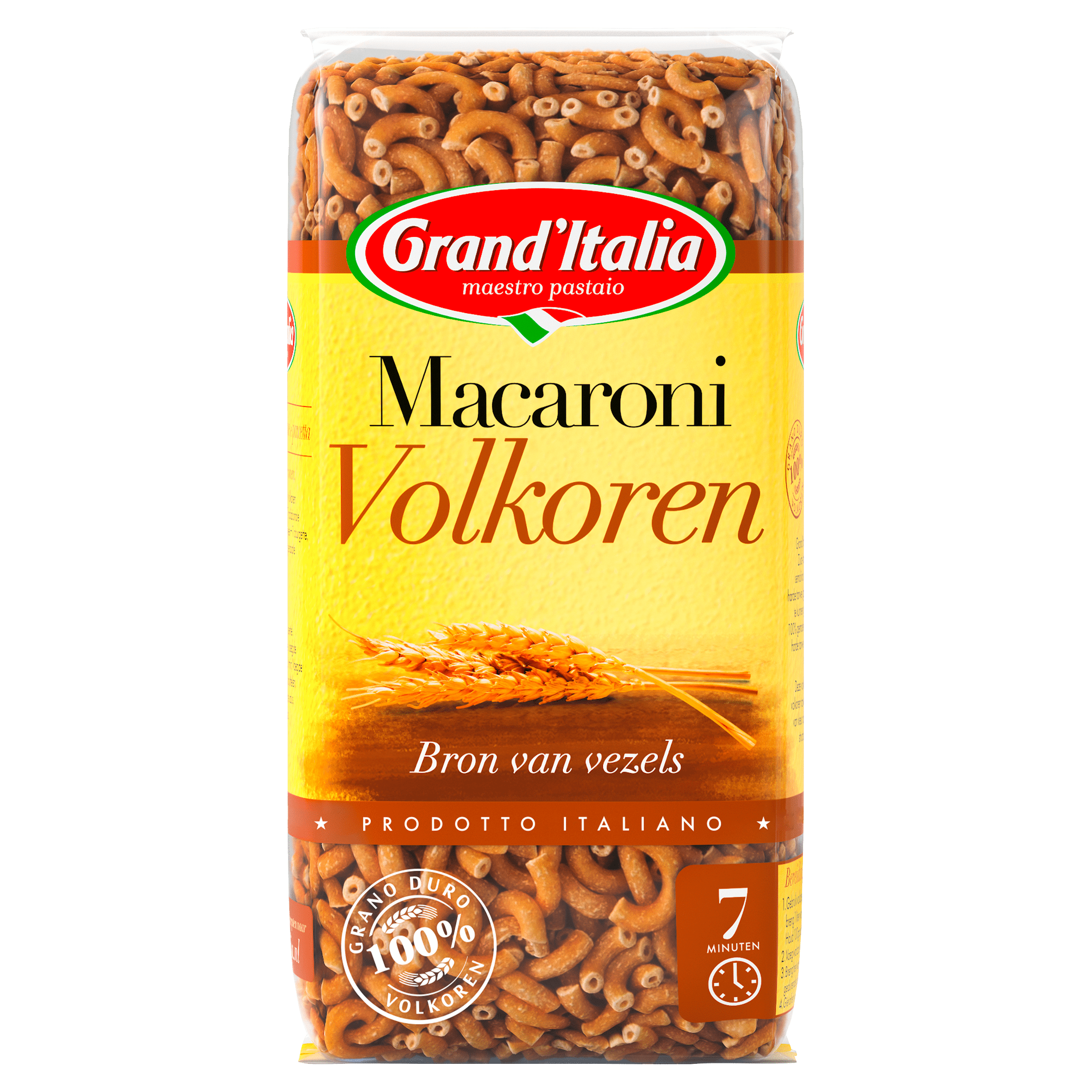 Grand'Italia Macaroni Volkoren Per Zak 500 G