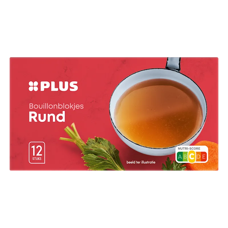 PLUS Bouillonblokjes rund