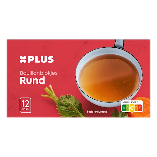 PLUS Bouillonblokjes rund
