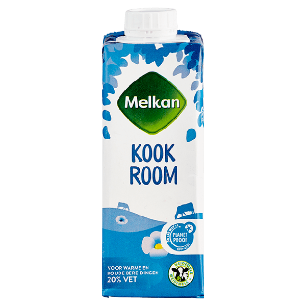 Melkan Kookroom 20% vet Per Pak 250 ml