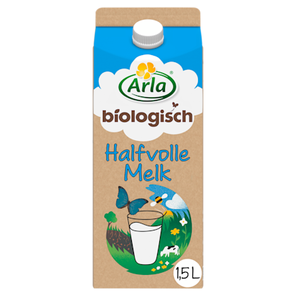 Biologisch halfvolle melk