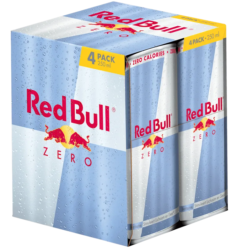 Red Bull Energy drink zero 4-pack