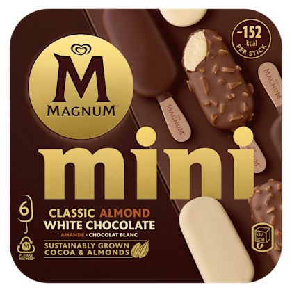 Mini classic almond white chocolate - PLUS