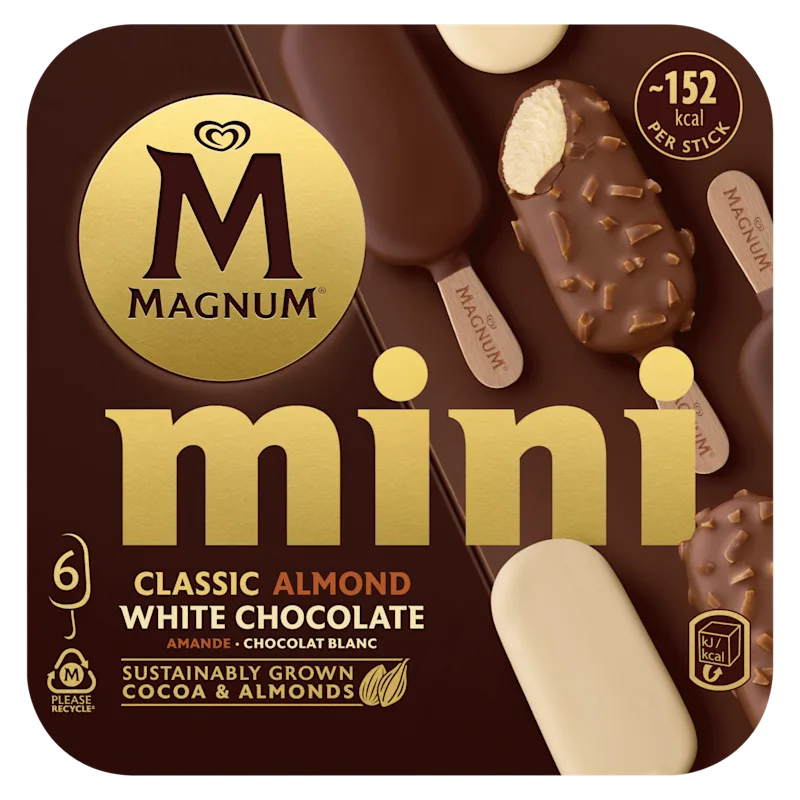 Magnum Mini classic almond white chocolate