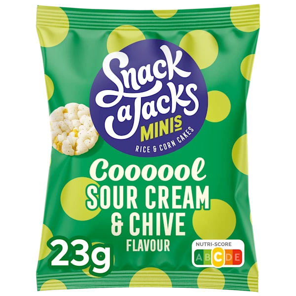 Snack A Jacks Rijstwafels Sour Cream bieslook